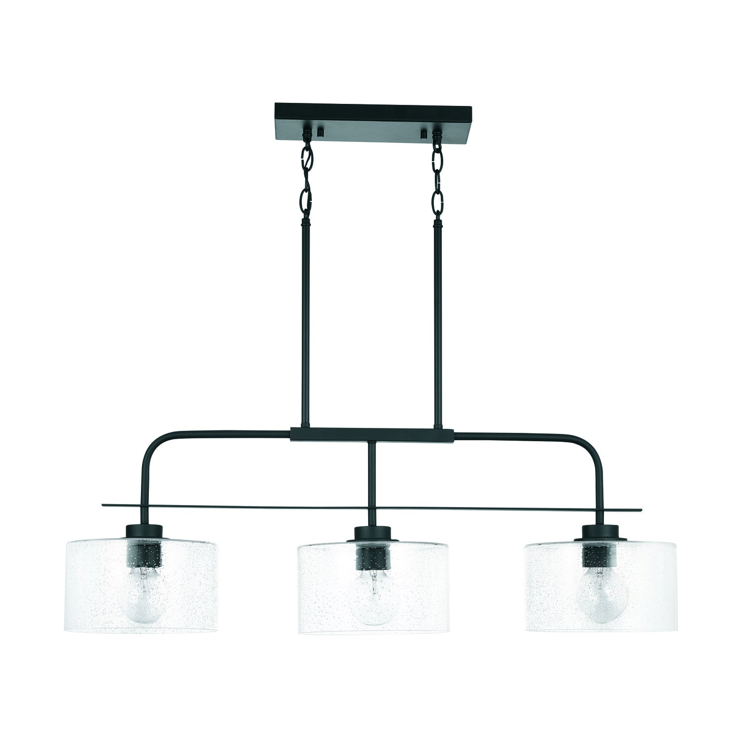 Capital Lighting - 838435MB - Three Light Island Pendant - Jake - Matte Black