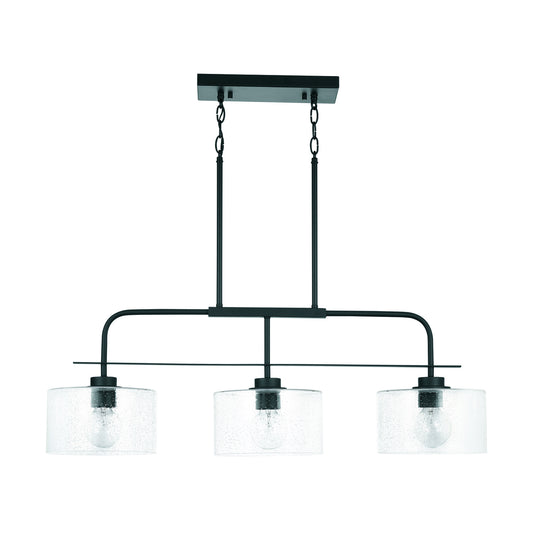 Capital Lighting - 838435MB - Three Light Island Pendant - Jake - Matte Black