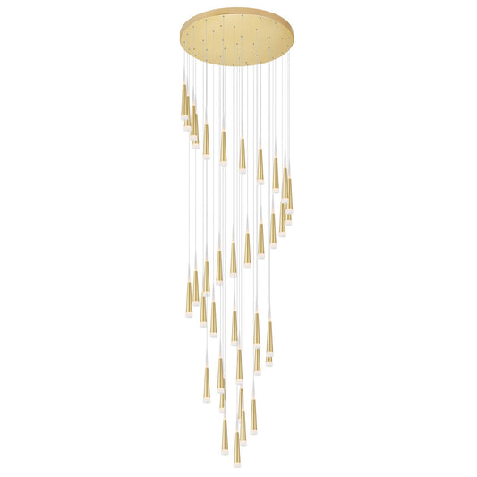 CWI Lighting - 1103P40-36-602 - LED Pendant - Andes - Satin Gold