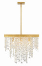 Crystorama - WIN-618-GA-CL-MWP - Eight Light Chandelier - Winham - Antique Gold