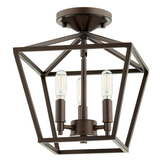 Quorum - 304-10-86 - Three Light Dual Mount - Gabriel - Oiled Bronze