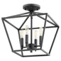 Quorum - 304-13-69 - Four Light Dual Mount - Gabriel - Textured Black
