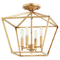 Quorum - 304-13-74 - Four Light Dual Mount - Gabriel - Gold Leaf