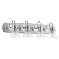 Quorum - 5094-4-265 - Four Light Vanity - 5094 Vanities - Satin Nickel w/ Clear/Seeded