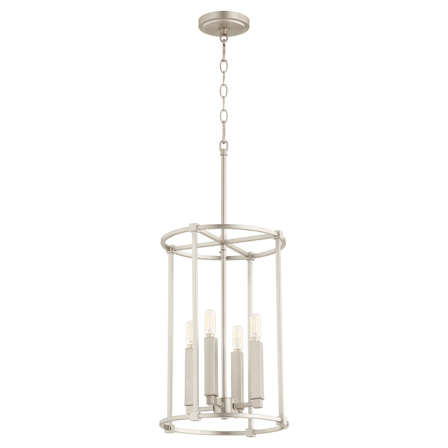 Quorum - 686-4-65 - Four Light Entry Pendant - Olympus - Satin Nickel