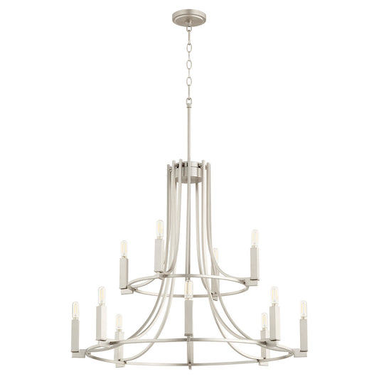 Quorum - 696-12-65 - 12 Light Chandelier - Olympus - Satin Nickel