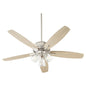 Quorum - 7052-365 - 52"Ceiling Fan - Breeze - Satin Nickel