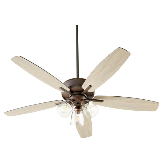 Quorum - 7052-386 - 52"Ceiling Fan - Breeze - Oiled Bronze