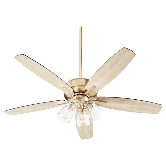 Quorum - 7052-480 - 52"Ceiling Fan - Breeze - Aged Brass