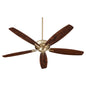 Quorum - 7060-80 - 60"Ceiling Fan - Breeze 60" - Aged Brass