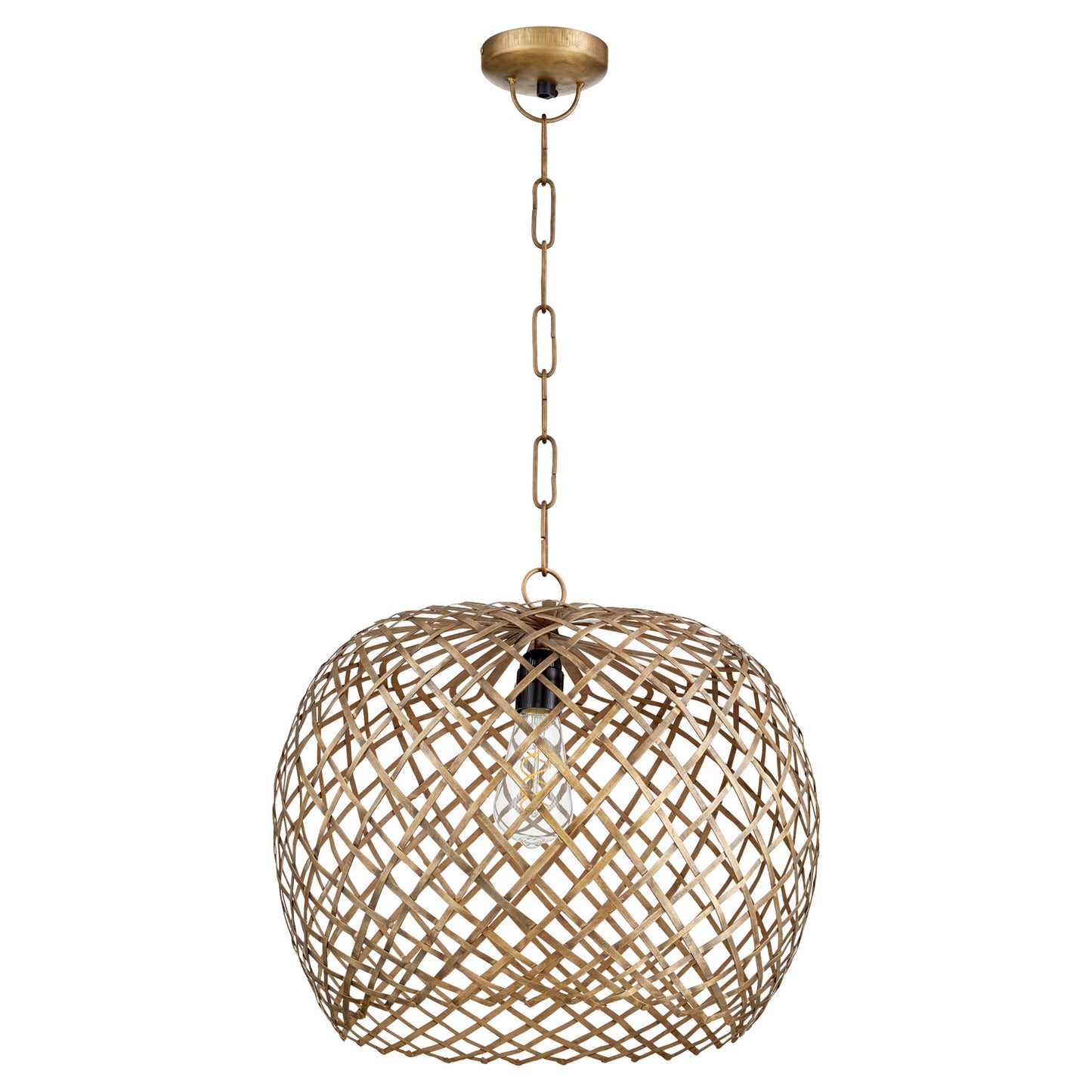 Quorum - 81-75 - One Light Pendant - Artisan Pendants - Artisan Brass