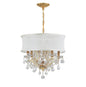 Crystorama - 4415-GD-SMW-CL-S - Six Light Chandelier - Brentwood - Gold