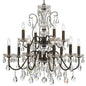 Crystorama - 3029-EB-CL-S - 12 Light Chandelier - Butler - English Bronze