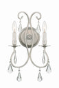 Crystorama - 5012-OS-CL-S - Two Light Wall Sconce - Ashton - Olde Silver