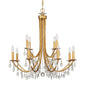 Crystorama - 8829-GA-CL-SAQ - 12 Light Chandelier - Bridgehampton - Antique Gold