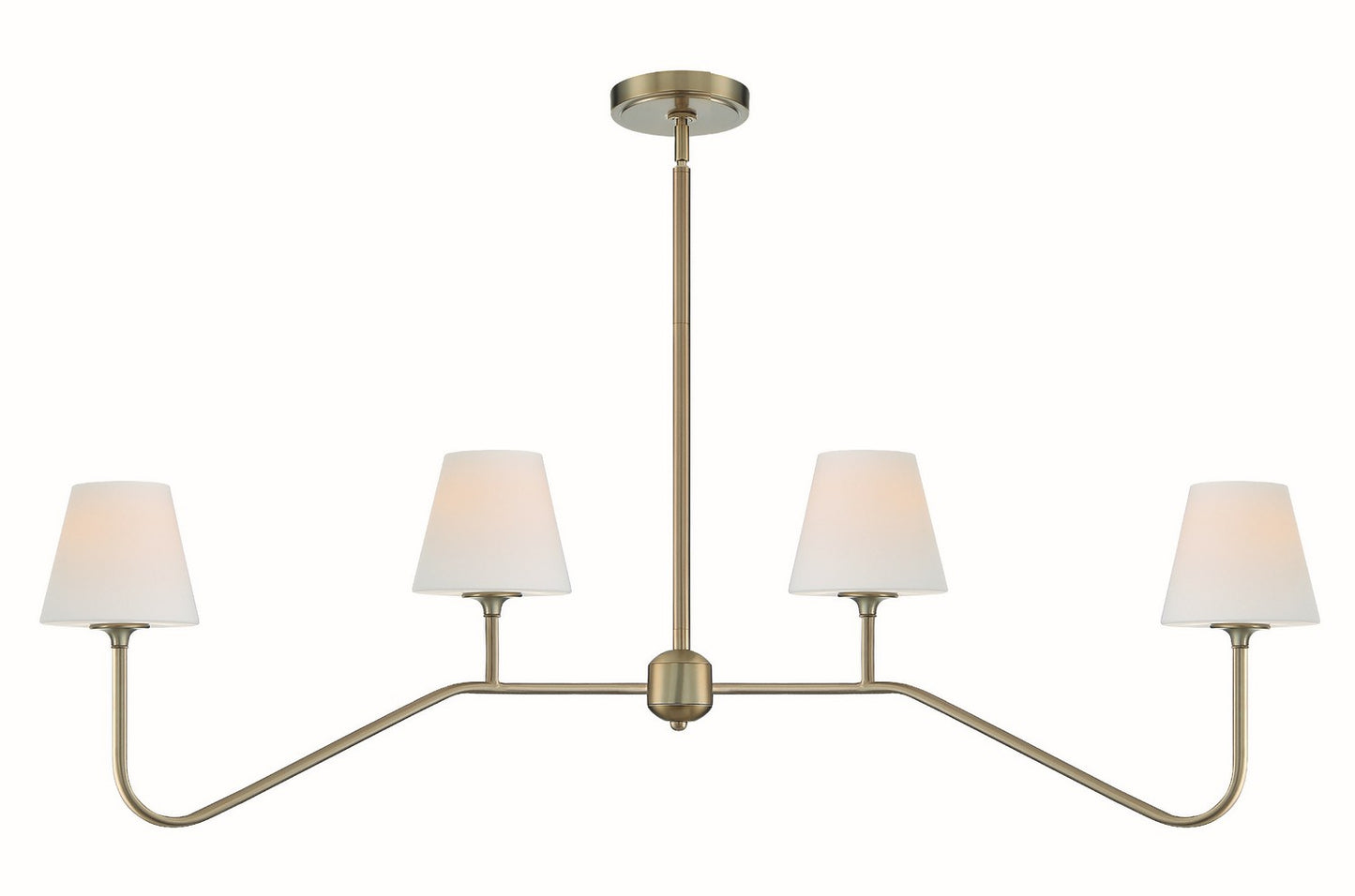 Crystorama - KEE-A3004-VG - Four Light Chandelier - Keenan - Vibrant Gold