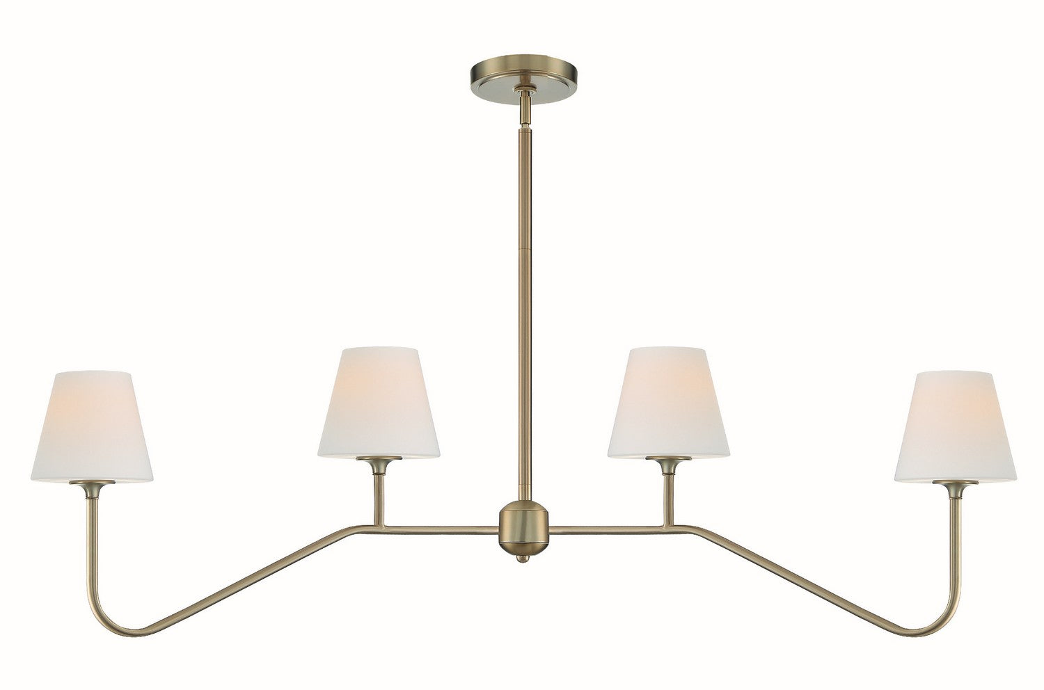 Crystorama - KEE-A3004-VG - Four Light Chandelier - Keenan - Vibrant Gold