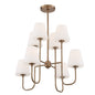 Crystorama - KEE-A3008-VG - Eight Light Chandelier - Keenan - Vibrant Gold