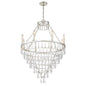 Crystorama - LUC-A9068-SA - Eight Light Chandelier - Lucille - Antique Silver