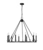 Millennium - 46710-MB - Ten Light Chandelier - Florence - Matte Black