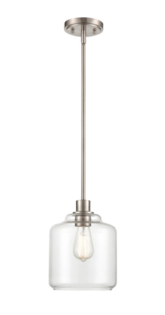 Millennium - 6901-SN - One Light Pendant - Asheville - Satin Nickel