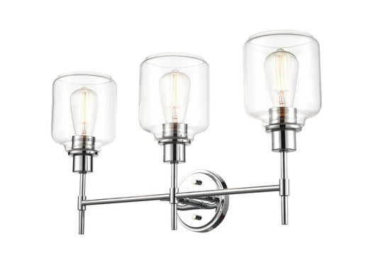 Millennium - 6943-CH - Three Light Vanity - Asheville - Chrome