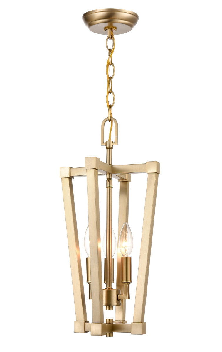 Millennium - 9123-MG - Three Light Pendant - Modern Gold