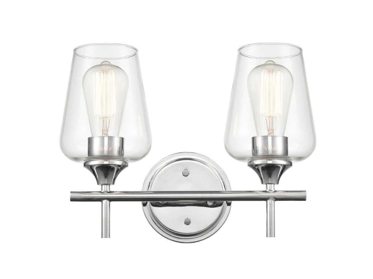 Millennium - 9702-CH - Two Light Vanity - Ashford - Chrome