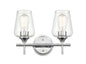 Millennium - 9702-CH - Two Light Vanity - Ashford - Chrome