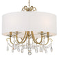 Crystorama - 6625-VG-CL-MWP - Five Light Chandelier - Othello - Vibrant Gold