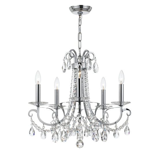 Crystorama - 6825-CH-CL-S - Five Light Chandelier - Othello - Polished Chrome