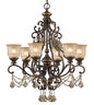 Crystorama - 7516-BU-GT-S - Six Light Chandelier - Norwalk - Bronze Umber