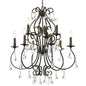 Crystorama - 5019-EB-CL-S - Nine Light Chandelier - Ashton - English Bronze