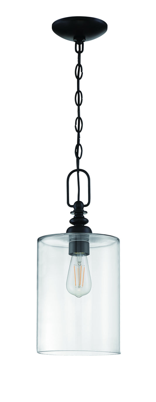 Craftmade - 49891-FB-C - One Light Mini Pendant - Dardyn - Flat Black