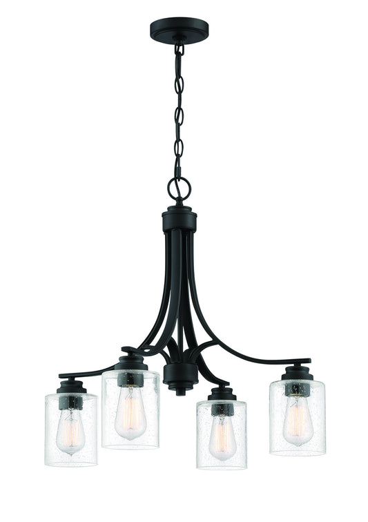 Craftmade - 50524-FB - Four Light Chandelier - Bolden - Flat Black