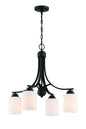 Craftmade - 50524-FB-WG - Four Light Chandelier - Bolden - Flat Black