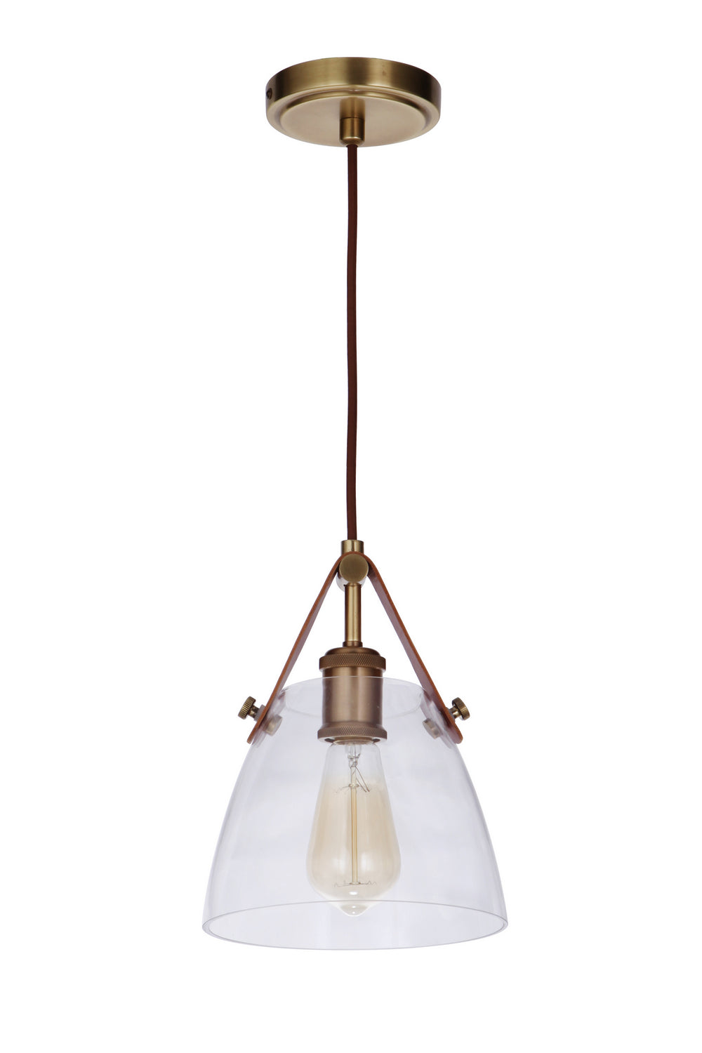 Craftmade - 51391-VB - One Light Pendant - Hagen - Vintage Brass