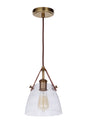 Craftmade - 51391-VB - One Light Pendant - Hagen - Vintage Brass