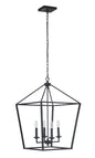 Craftmade - 52936-FB - Four Light Foyer Pendant - Flynt - Flat Black