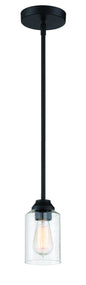 Craftmade - 53191-FB - One Light Mini Pendant - Chicago - Flat Black