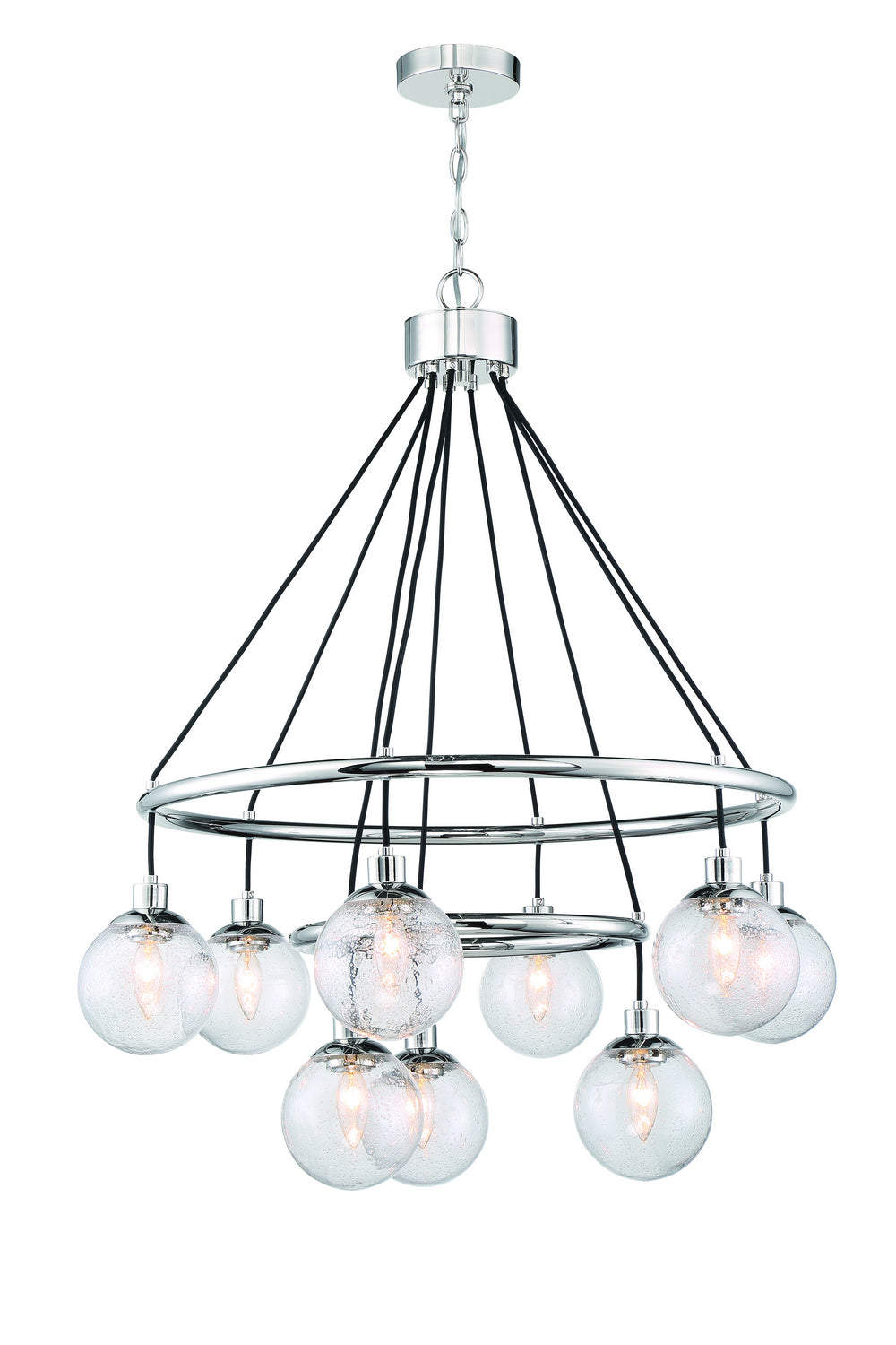 Craftmade - 53329-CH - Nine Light Chandelier - Que - Chrome