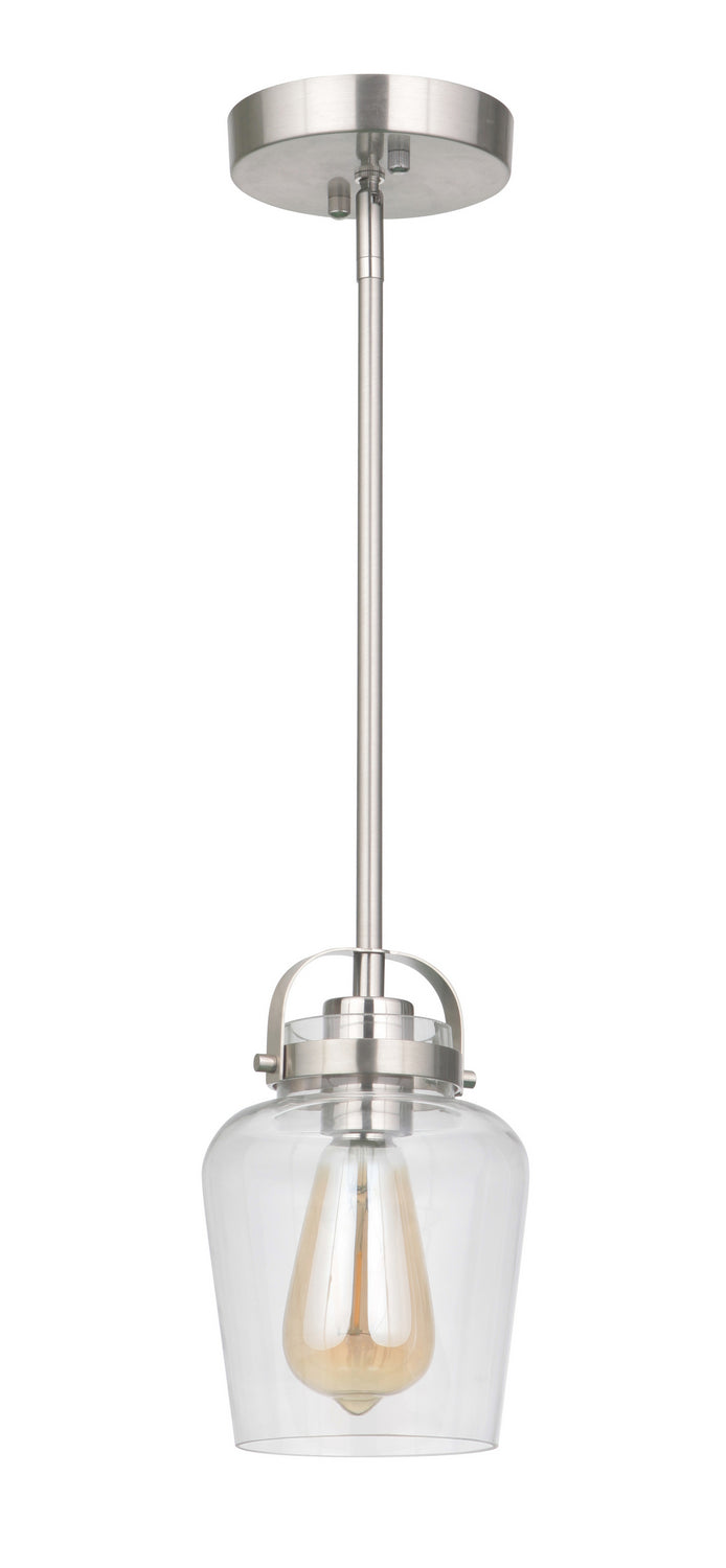 Craftmade - 53591-BNK - One Light Mini Pendant - Trystan - Brushed Polished Nickel