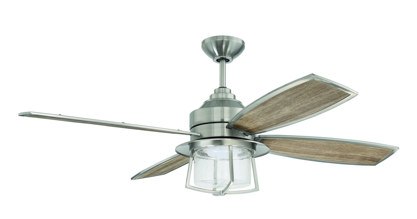 Craftmade - WAT52BNK4 - 52"Ceiling Fan - Waterfront - Brushed Polished Nickel