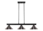 Z-Lite - 152MB-MBN - Three Light Billiard - Cobalt - Matte Black