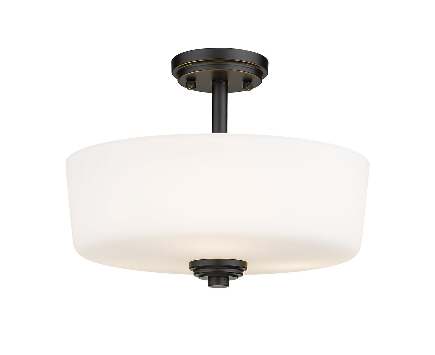 Z-Lite - 220SF3-MB - Three Light Semi Flush Mount - Arlington - Matte Black