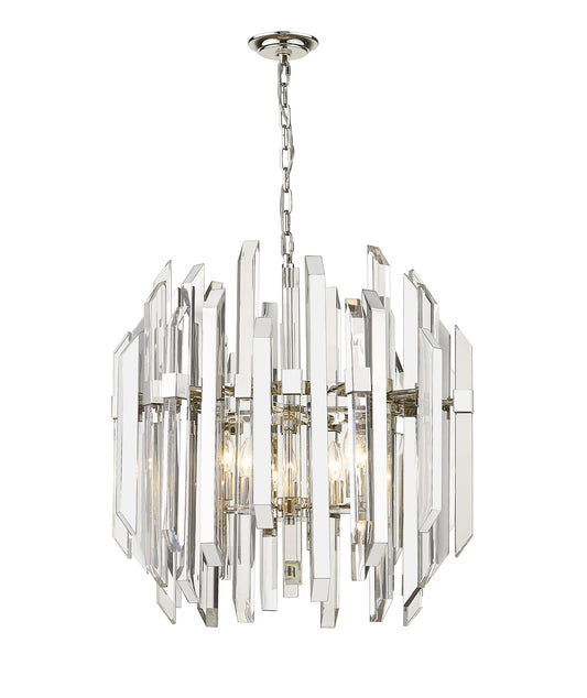 Z-Lite - 4006-9PN - Six Light Chandelier - Bova - Polished Nickel