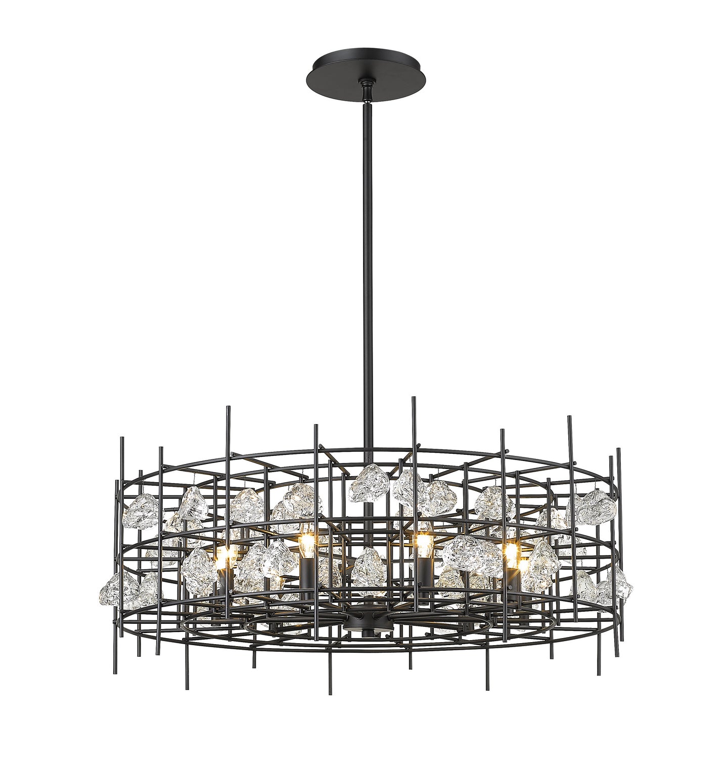 Z-Lite - 4007-32MB - Nine Light Chandelier - Garroway - Matte Black