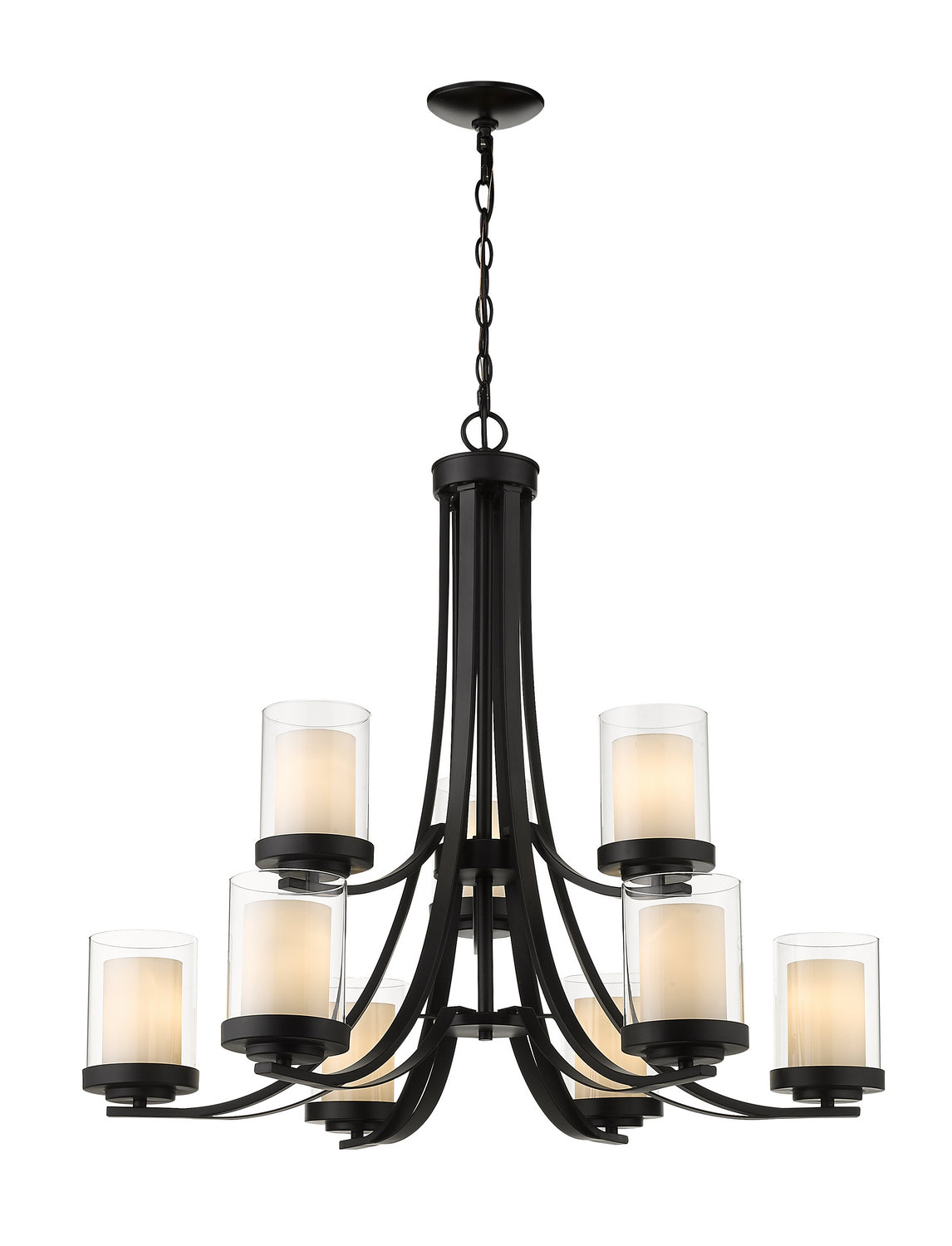 Z-Lite - 426-9-MB - Nine Light Chandelier - Willow - Matte Black