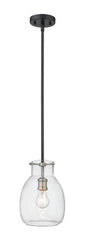 Z-Lite - 476MP-ROD-MB-BN - One Light Pendant - Bella - Matte Black / Brushed Nickel
