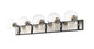Z-Lite - 477-5V-MB-BN - Five Light Vanity - Parsons - Matte Black / Brushed Nickel